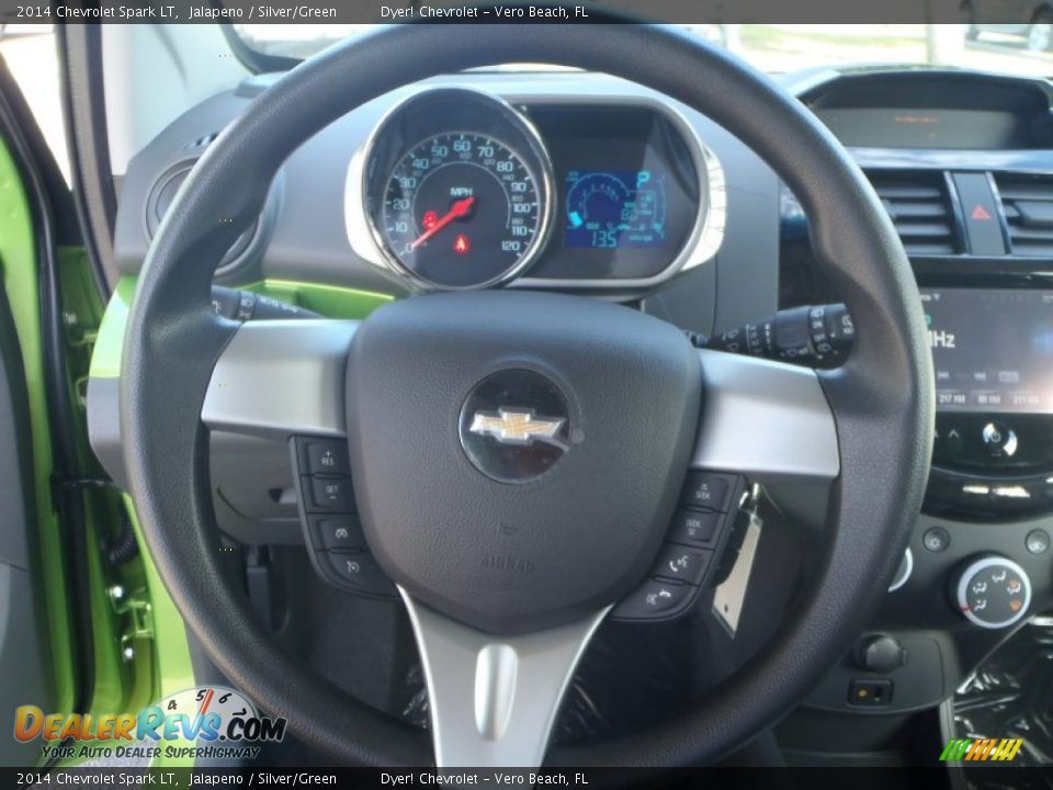 2014 Chevrolet Spark LT Jalapeno / Silver/Green Photo #12