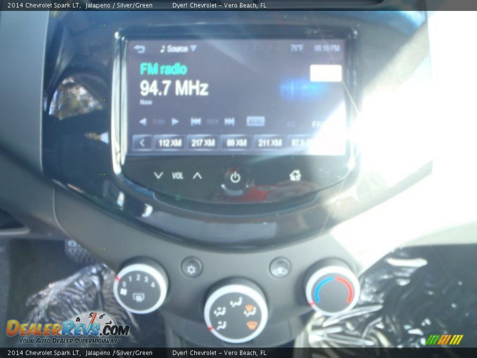 2014 Chevrolet Spark LT Jalapeno / Silver/Green Photo #14