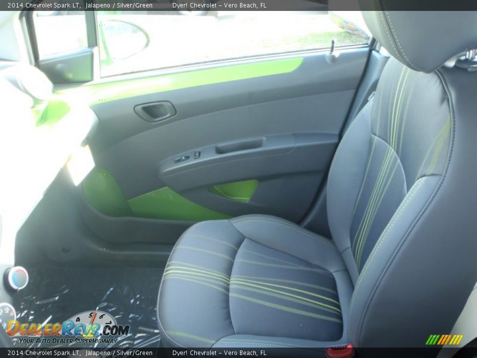 2014 Chevrolet Spark LT Jalapeno / Silver/Green Photo #15
