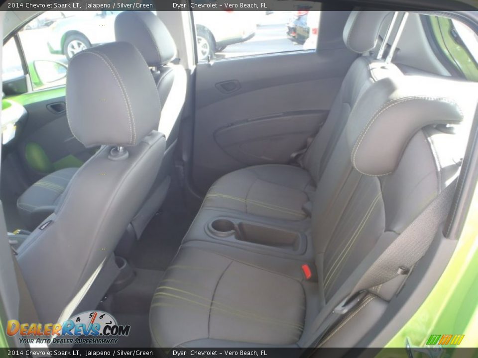2014 Chevrolet Spark LT Jalapeno / Silver/Green Photo #17