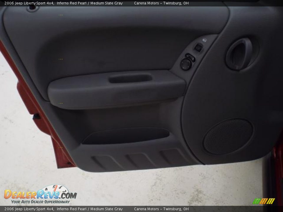 2006 Jeep Liberty Sport 4x4 Inferno Red Pearl / Medium Slate Gray Photo #10