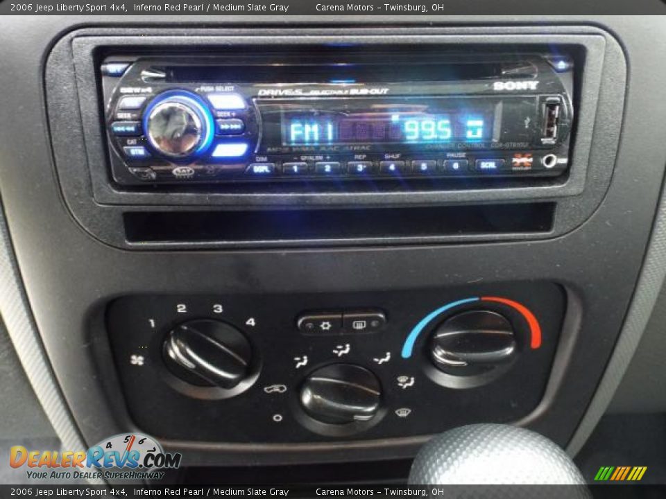 2006 Jeep Liberty Sport 4x4 Inferno Red Pearl / Medium Slate Gray Photo #16