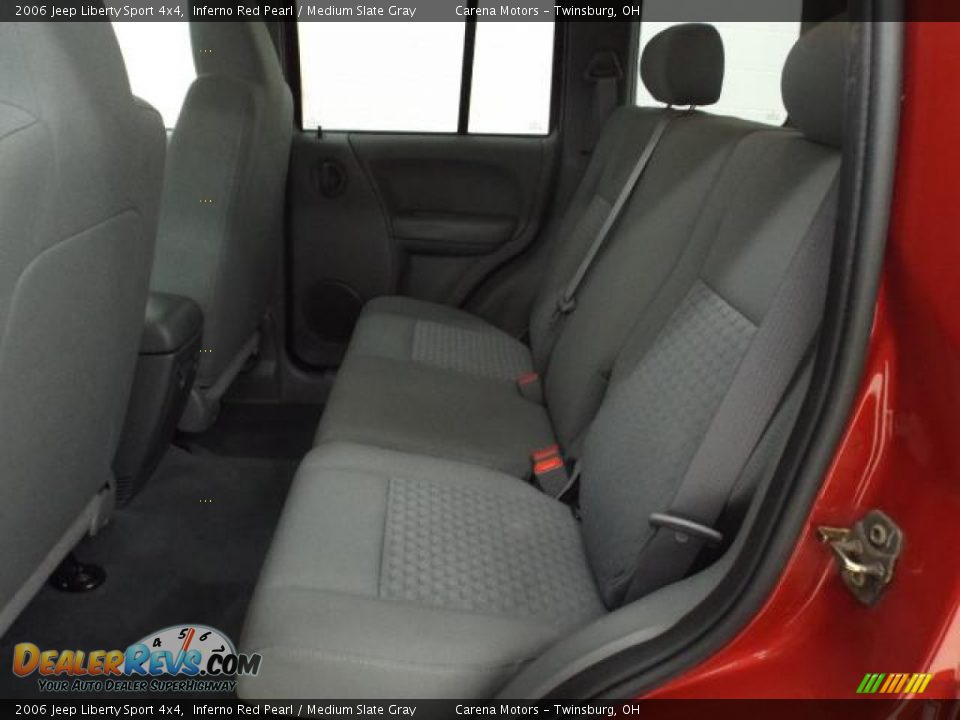 2006 Jeep Liberty Sport 4x4 Inferno Red Pearl / Medium Slate Gray Photo #17