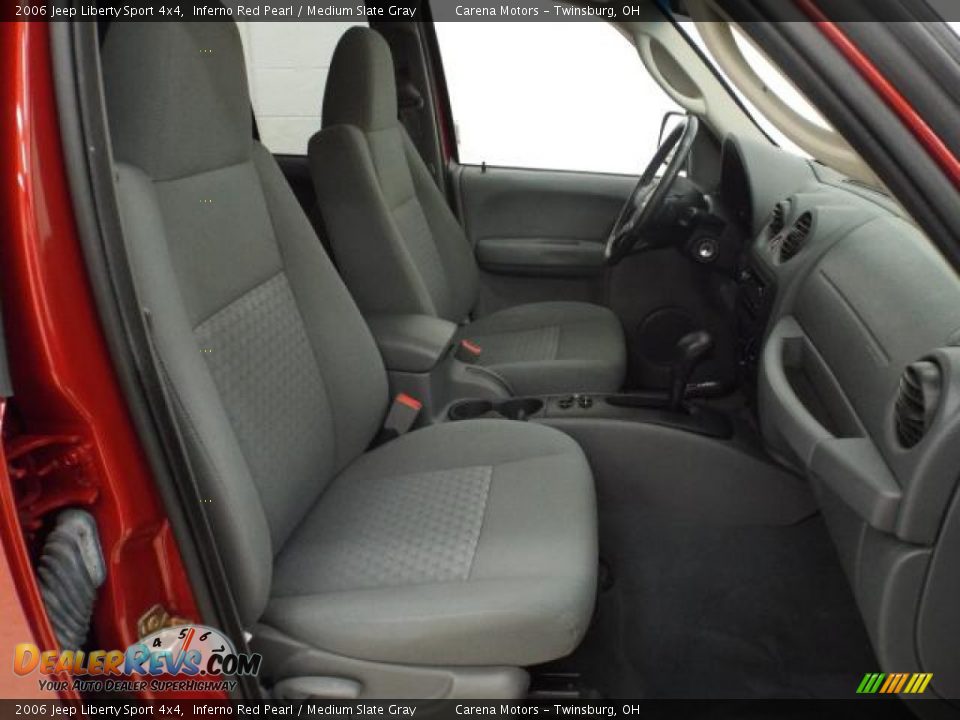 2006 Jeep Liberty Sport 4x4 Inferno Red Pearl / Medium Slate Gray Photo #18