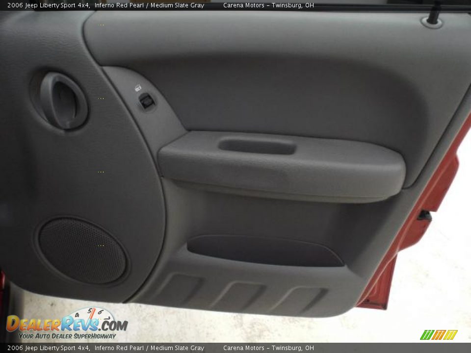 2006 Jeep Liberty Sport 4x4 Inferno Red Pearl / Medium Slate Gray Photo #19