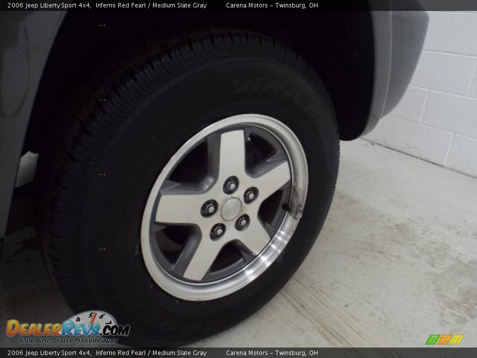 2006 Jeep Liberty Sport 4x4 Inferno Red Pearl / Medium Slate Gray Photo #22