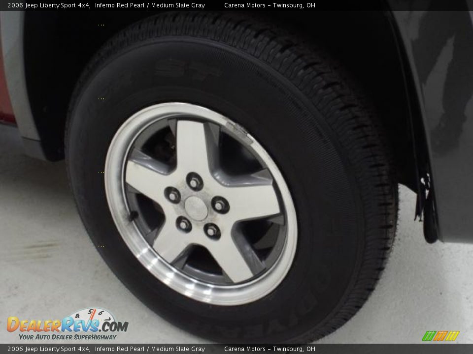 2006 Jeep Liberty Sport 4x4 Inferno Red Pearl / Medium Slate Gray Photo #23