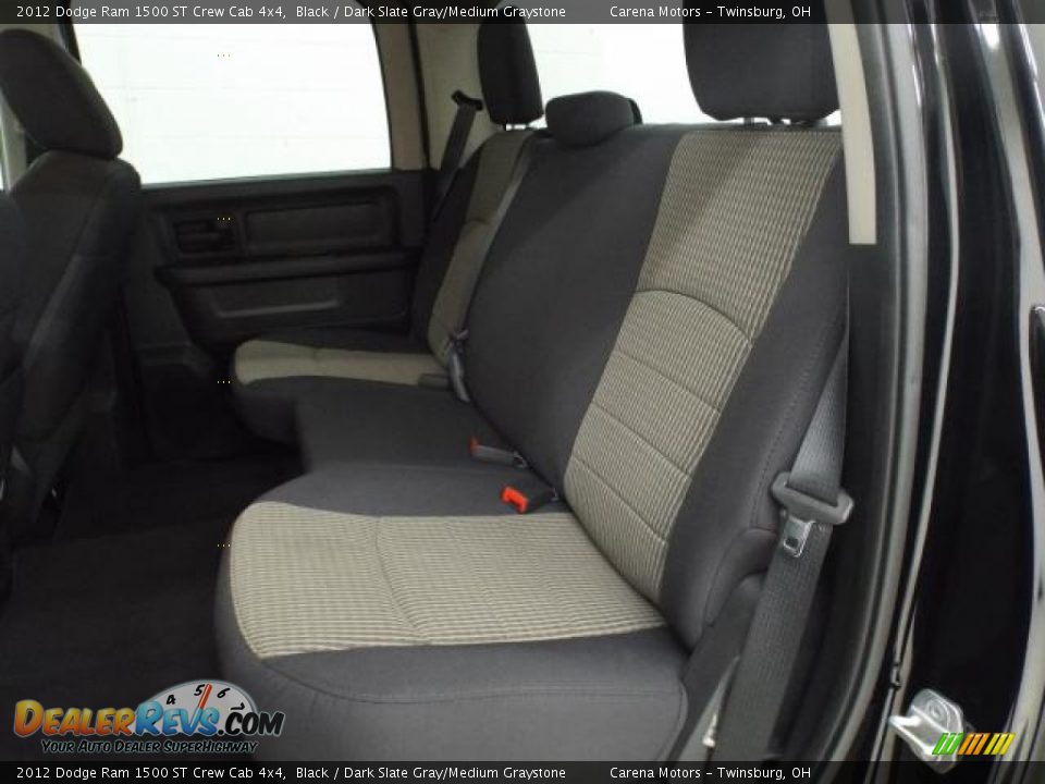 2012 Dodge Ram 1500 ST Crew Cab 4x4 Black / Dark Slate Gray/Medium Graystone Photo #21