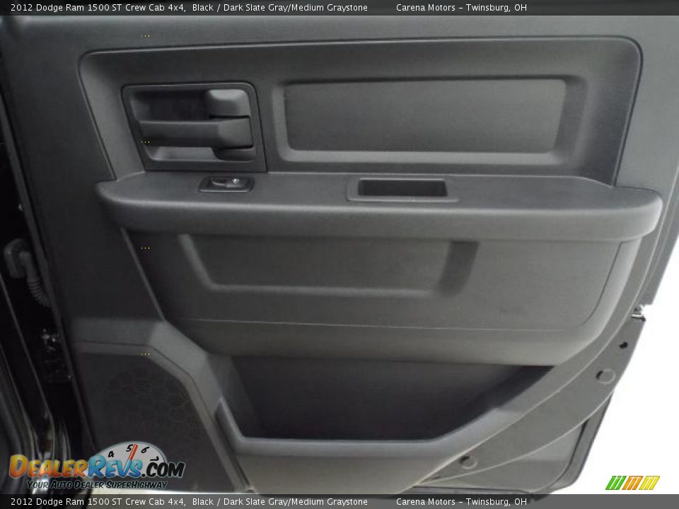 2012 Dodge Ram 1500 ST Crew Cab 4x4 Black / Dark Slate Gray/Medium Graystone Photo #24
