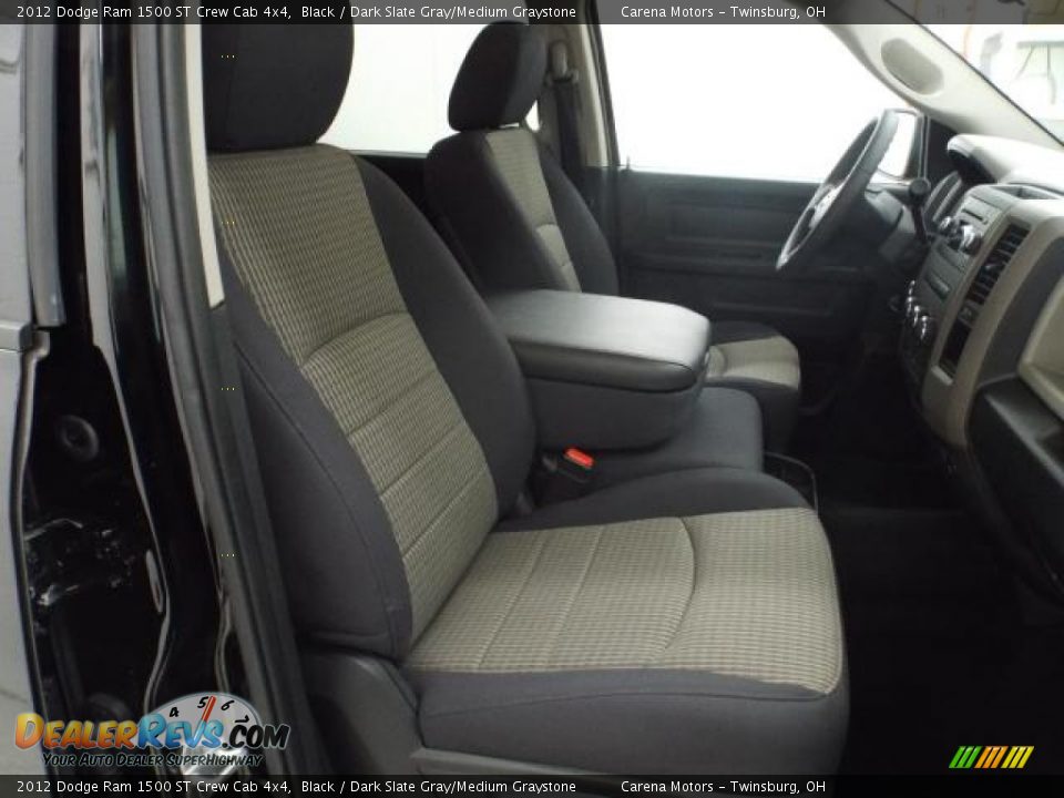 2012 Dodge Ram 1500 ST Crew Cab 4x4 Black / Dark Slate Gray/Medium Graystone Photo #26