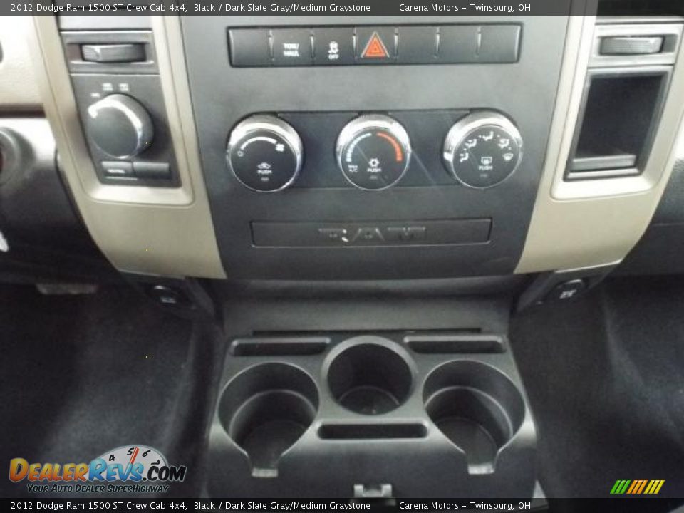 2012 Dodge Ram 1500 ST Crew Cab 4x4 Black / Dark Slate Gray/Medium Graystone Photo #27