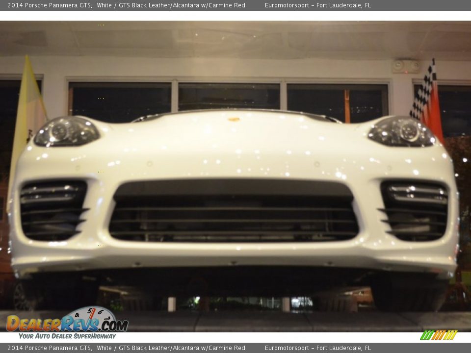 2014 Porsche Panamera GTS White / GTS Black Leather/Alcantara w/Carmine Red Photo #9