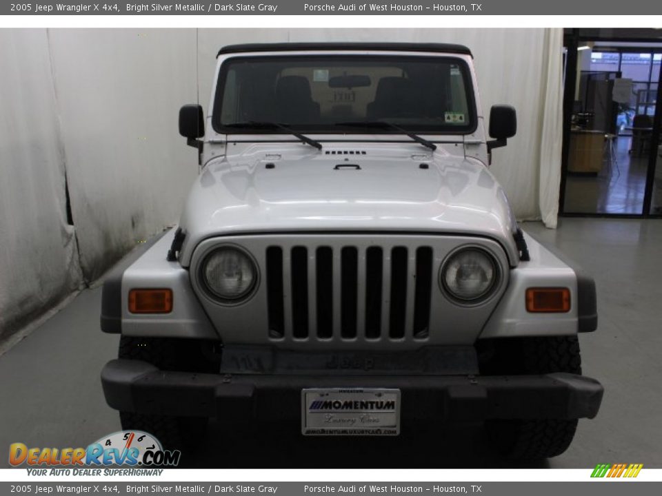 2005 Jeep Wrangler X 4x4 Bright Silver Metallic / Dark Slate Gray Photo #2