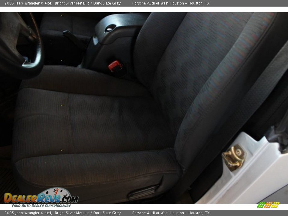2005 Jeep Wrangler X 4x4 Bright Silver Metallic / Dark Slate Gray Photo #10