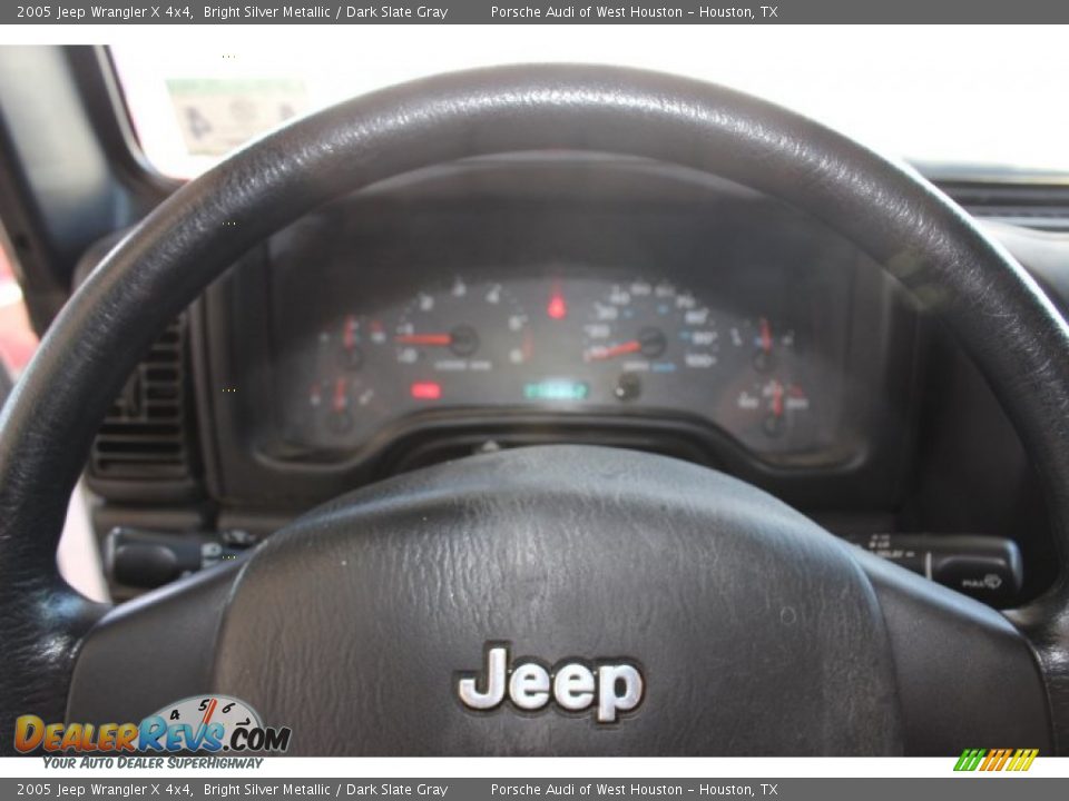 2005 Jeep Wrangler X 4x4 Bright Silver Metallic / Dark Slate Gray Photo #16