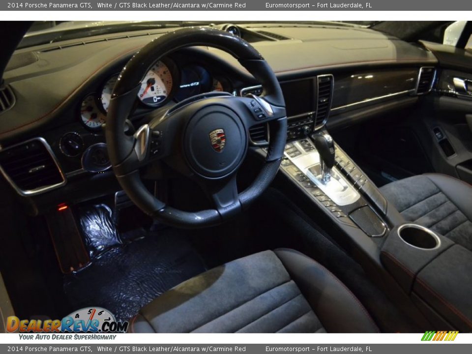 GTS Black Leather/Alcantara w/Carmine Red Interior - 2014 Porsche Panamera GTS Photo #48