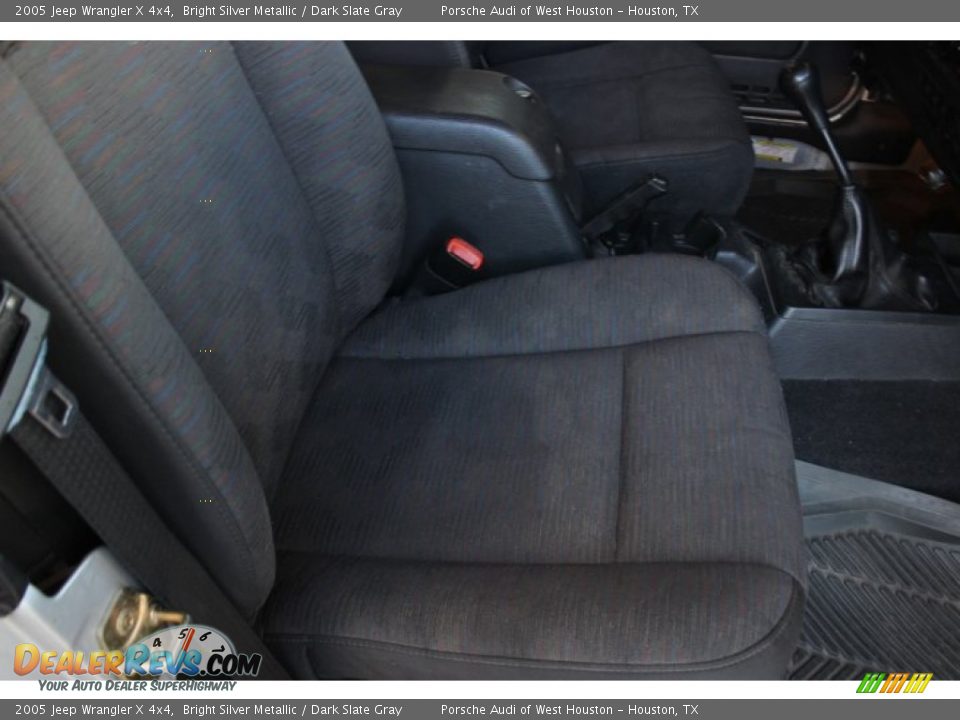 2005 Jeep Wrangler X 4x4 Bright Silver Metallic / Dark Slate Gray Photo #20