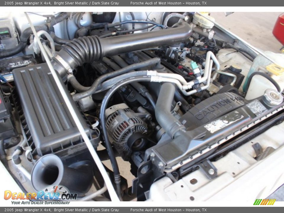 2005 Jeep Wrangler X 4x4 Bright Silver Metallic / Dark Slate Gray Photo #21
