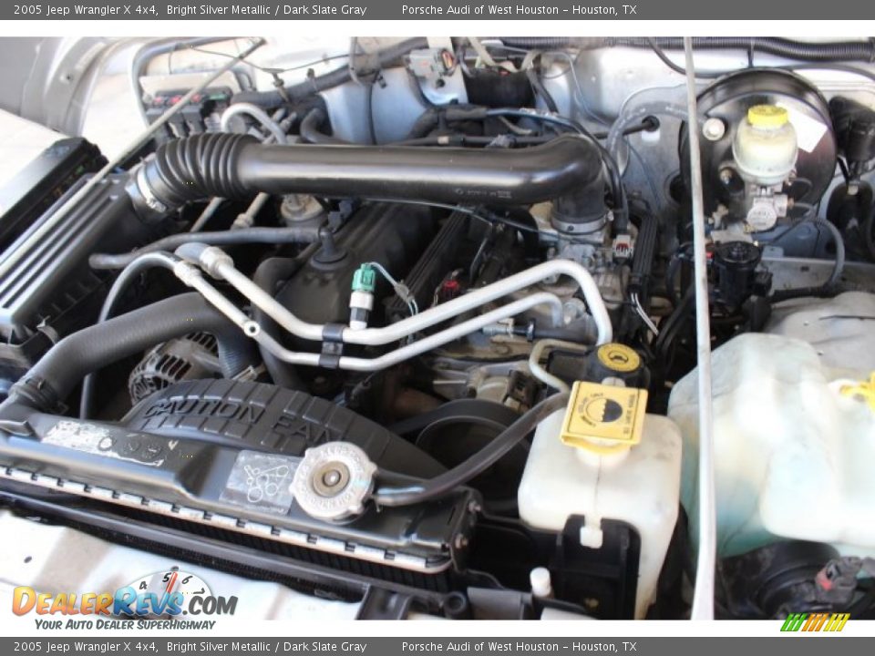2005 Jeep Wrangler X 4x4 Bright Silver Metallic / Dark Slate Gray Photo #22