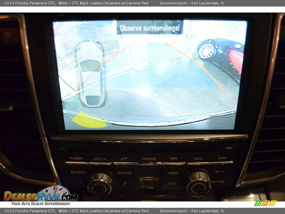 2014 Porsche Panamera GTS White / GTS Black Leather/Alcantara w/Carmine Red Photo #55