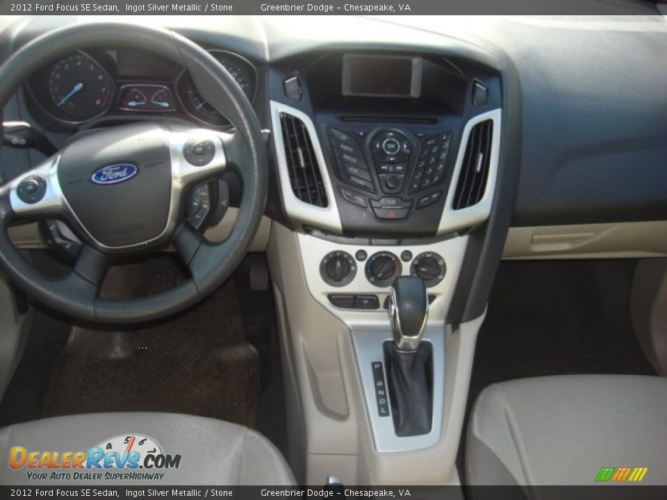 2012 Ford Focus SE Sedan Ingot Silver Metallic / Stone Photo #2