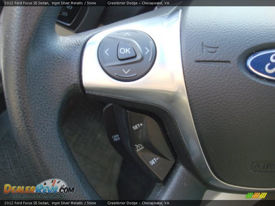 2012 Ford Focus SE Sedan Ingot Silver Metallic / Stone Photo #8