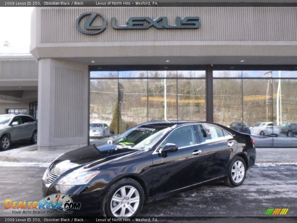 2009 Lexus ES 350 Obsidian Black / Black Photo #1