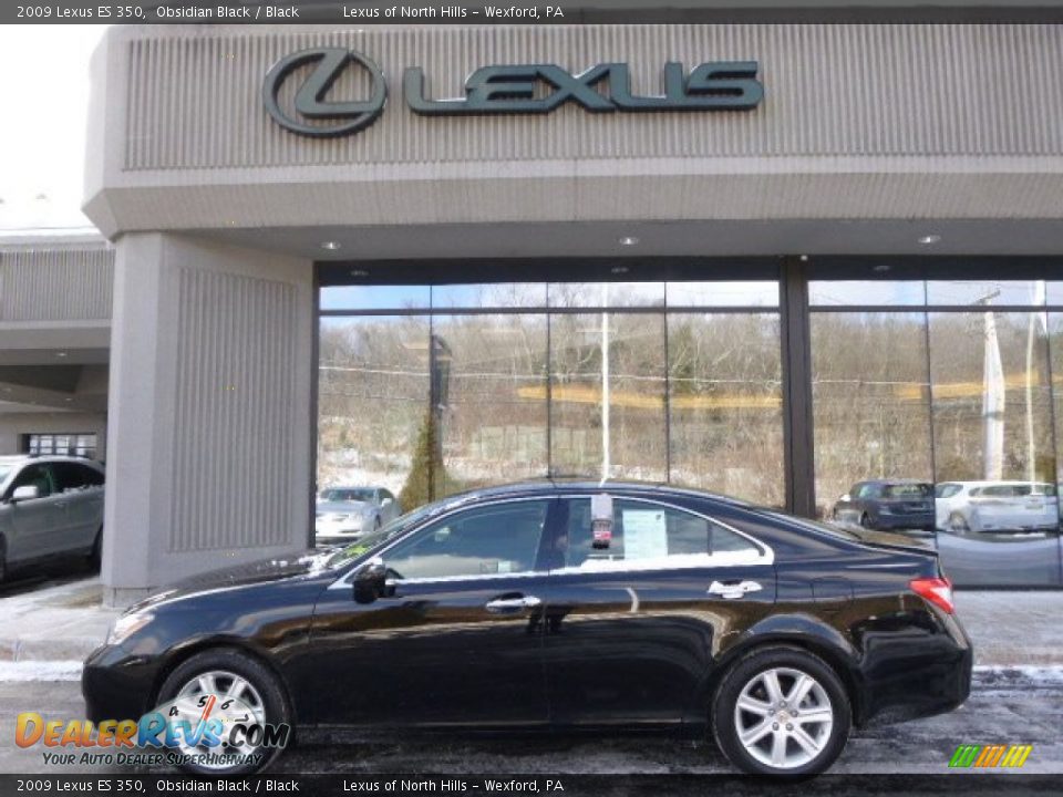 2009 Lexus ES 350 Obsidian Black / Black Photo #2