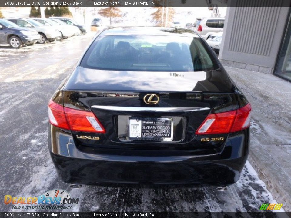 2009 Lexus ES 350 Obsidian Black / Black Photo #6