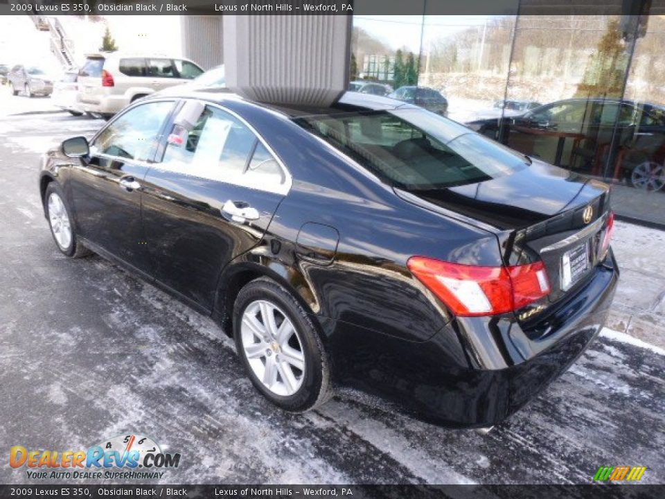 2009 Lexus ES 350 Obsidian Black / Black Photo #7