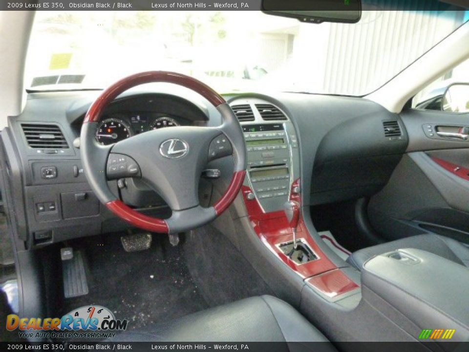 2009 Lexus ES 350 Obsidian Black / Black Photo #11