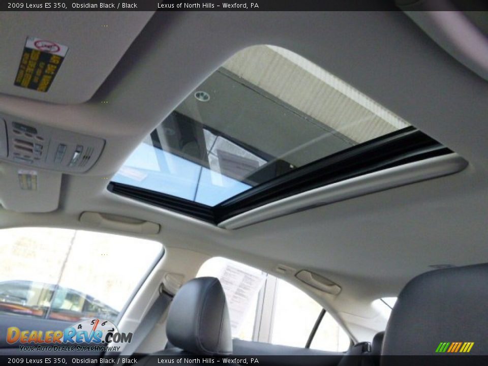 2009 Lexus ES 350 Obsidian Black / Black Photo #13