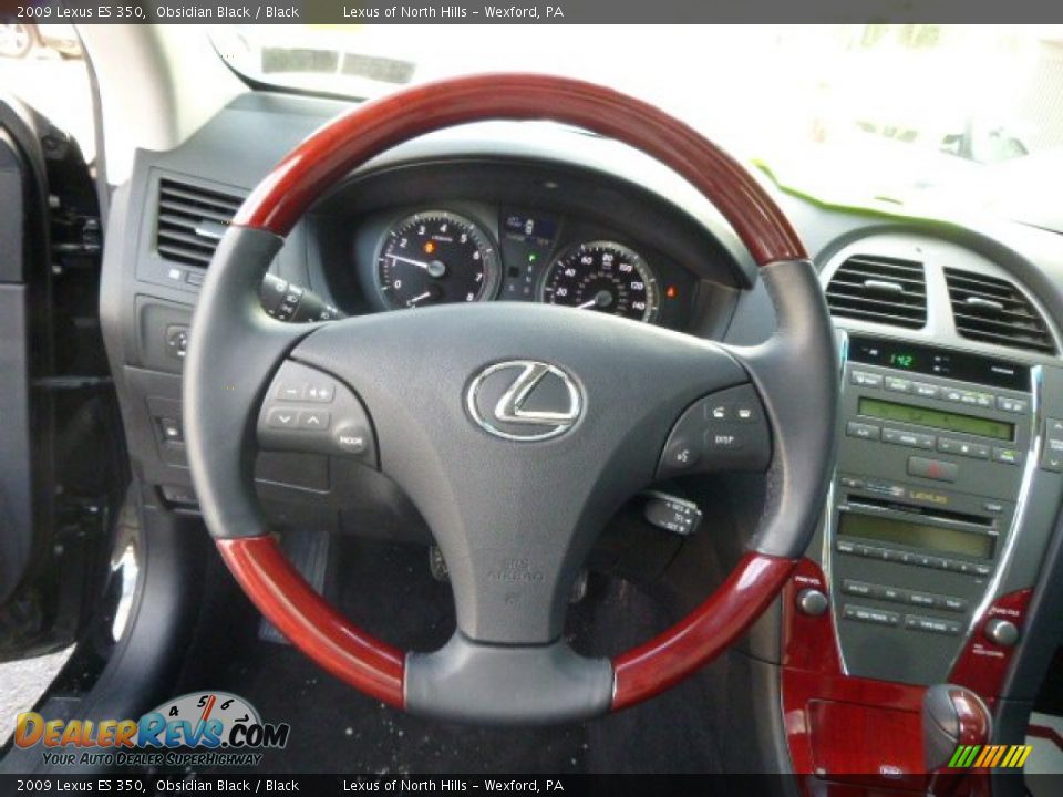 2009 Lexus ES 350 Obsidian Black / Black Photo #18