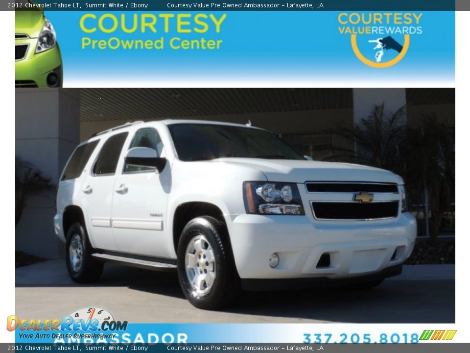 2012 Chevrolet Tahoe LT Summit White / Ebony Photo #1