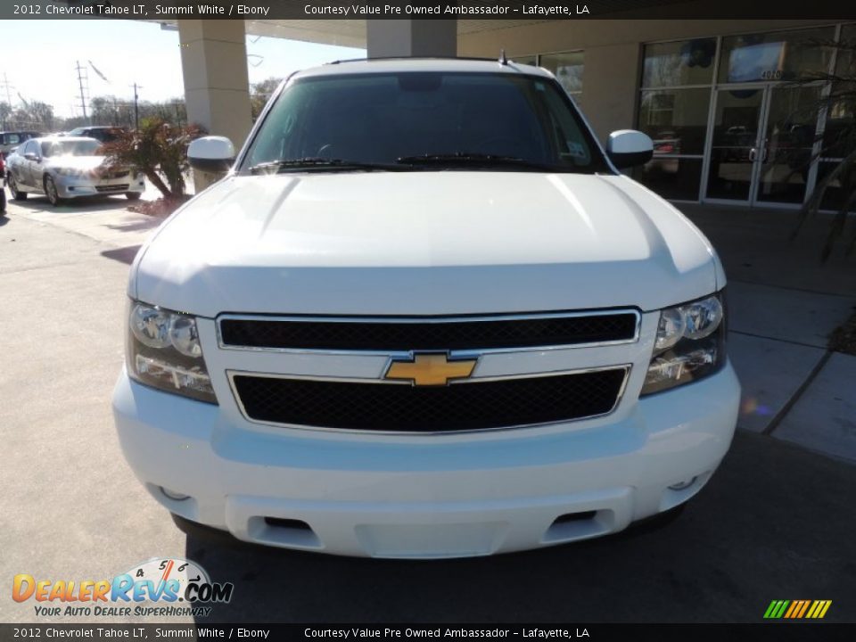 2012 Chevrolet Tahoe LT Summit White / Ebony Photo #2