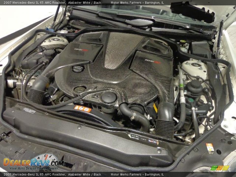 2007 Mercedes-Benz SL 65 AMG Roadster 6.0 Liter AMG Twin-Turbocharged SOHC 36-Valve V12 Engine Photo #30
