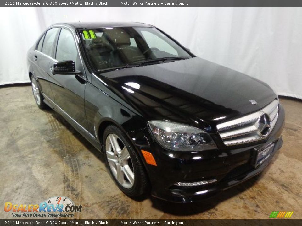 2011 Mercedes-Benz C 300 Sport 4Matic Black / Black Photo #1