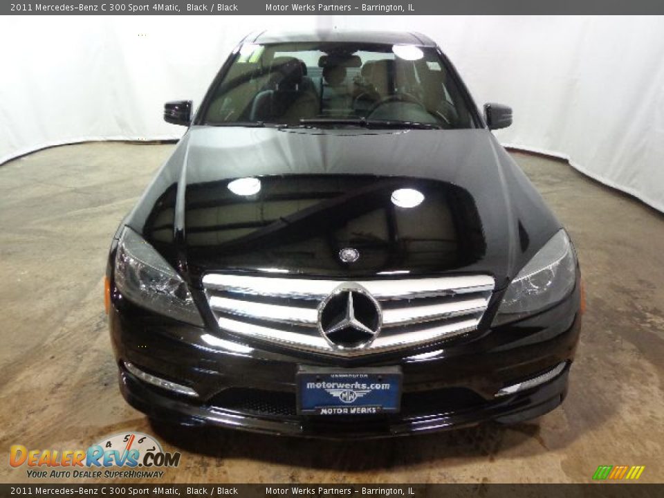 2011 Mercedes-Benz C 300 Sport 4Matic Black / Black Photo #2