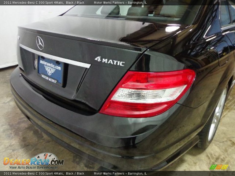 2011 Mercedes-Benz C 300 Sport 4Matic Black / Black Photo #3