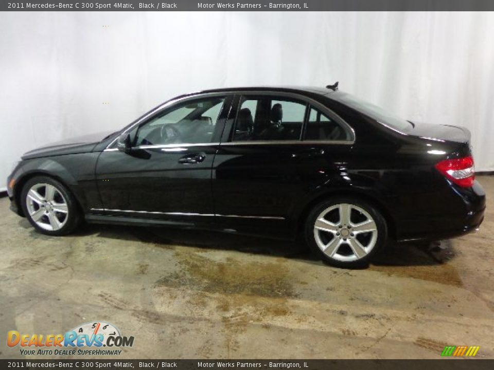 2011 Mercedes-Benz C 300 Sport 4Matic Black / Black Photo #4