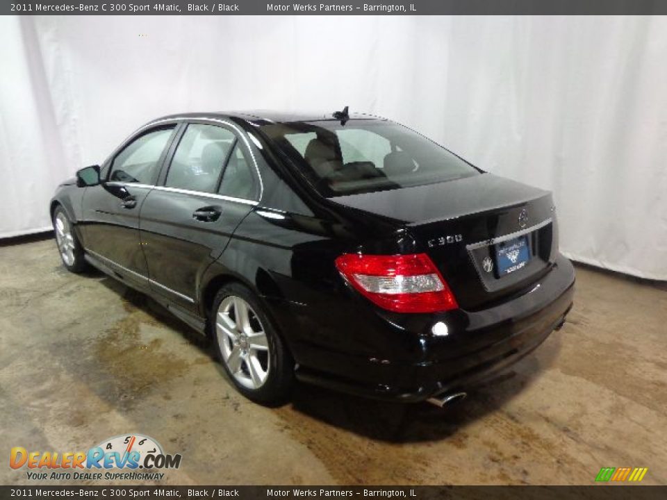 2011 Mercedes-Benz C 300 Sport 4Matic Black / Black Photo #5