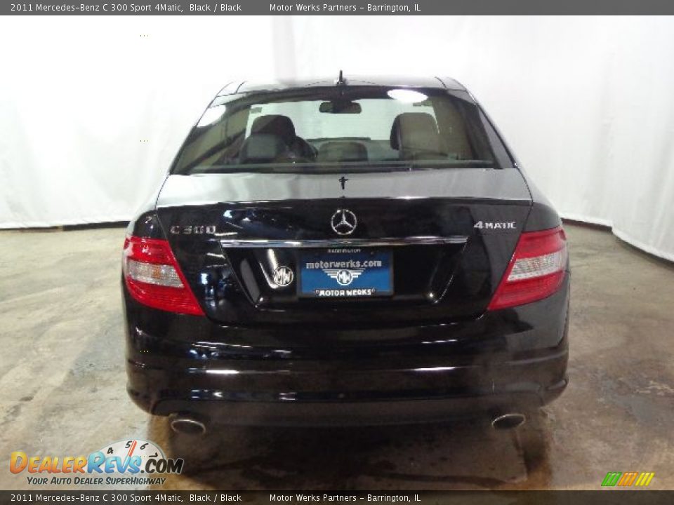 2011 Mercedes-Benz C 300 Sport 4Matic Black / Black Photo #6