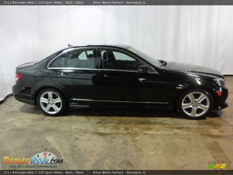 2011 Mercedes-Benz C 300 Sport 4Matic Black / Black Photo #9