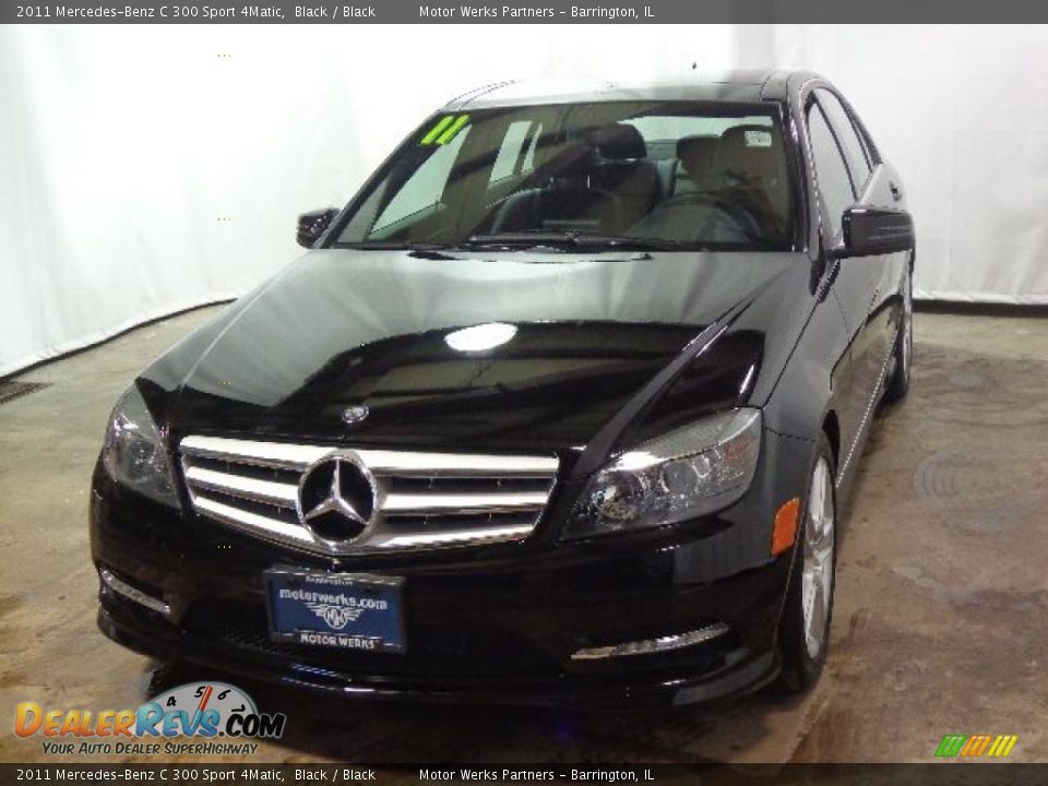 2011 Mercedes-Benz C 300 Sport 4Matic Black / Black Photo #13