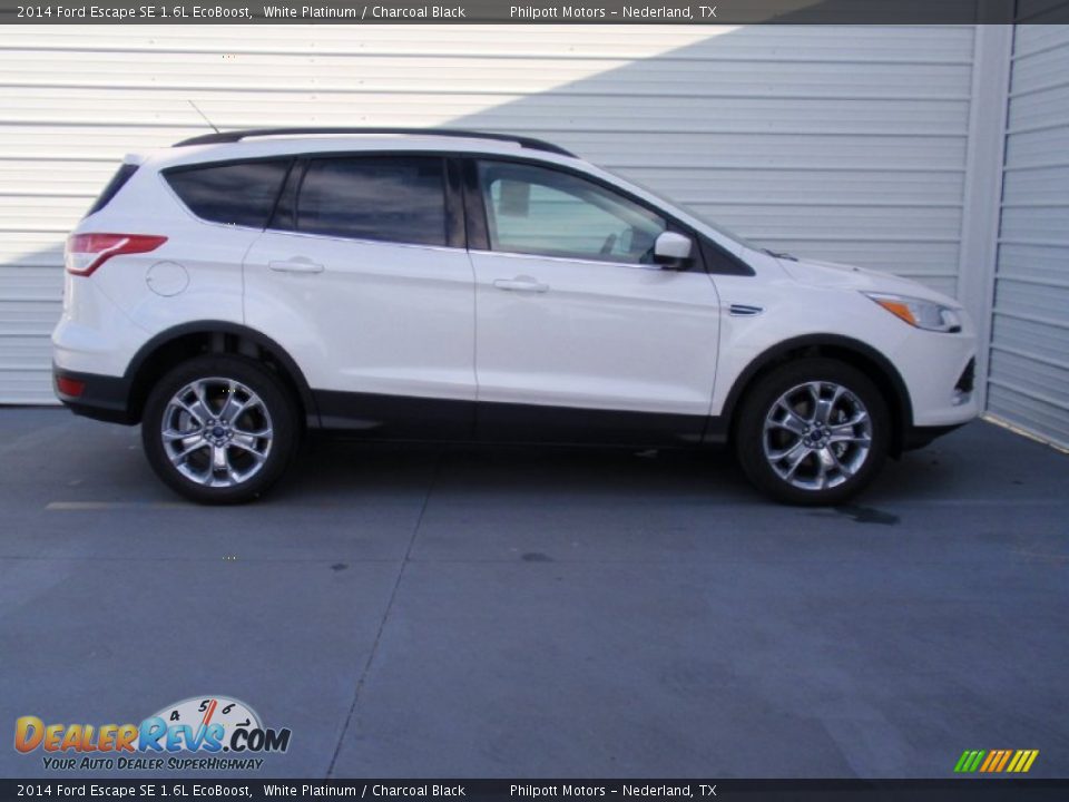 2014 Ford Escape SE 1.6L EcoBoost White Platinum / Charcoal Black Photo #3