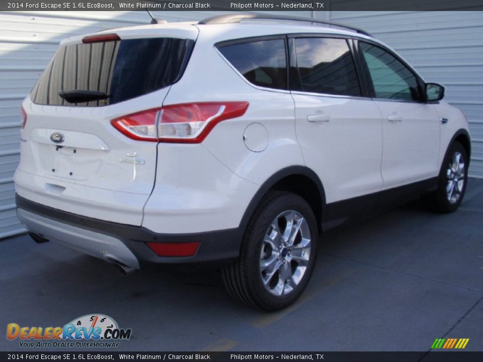 2014 Ford Escape SE 1.6L EcoBoost White Platinum / Charcoal Black Photo #4