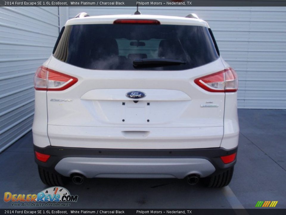 2014 Ford Escape SE 1.6L EcoBoost White Platinum / Charcoal Black Photo #5