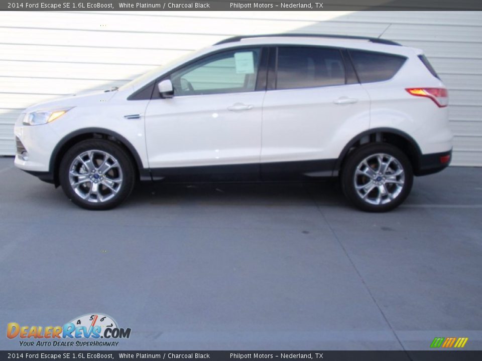 2014 Ford Escape SE 1.6L EcoBoost White Platinum / Charcoal Black Photo #6