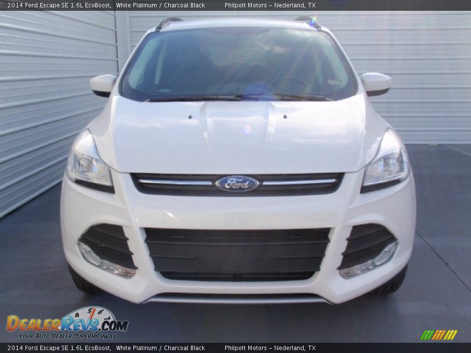 2014 Ford Escape SE 1.6L EcoBoost White Platinum / Charcoal Black Photo #8