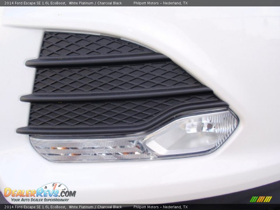 2014 Ford Escape SE 1.6L EcoBoost White Platinum / Charcoal Black Photo #10
